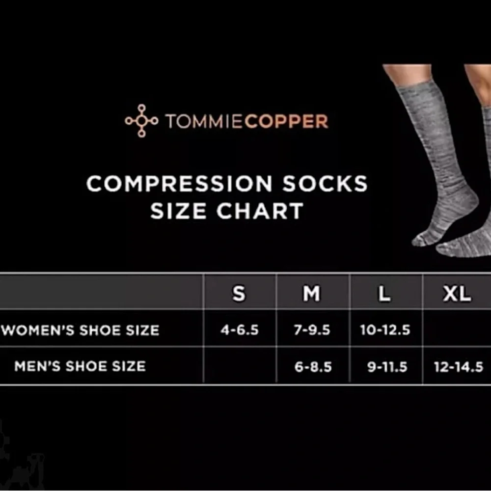 Tommie Copper 4pk Compression Socks Large Over the Calf UltraGuard NIB